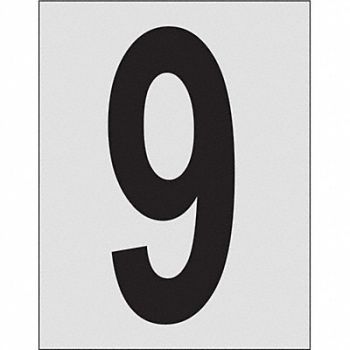 BRADY Number Label 1in.H Character PK25, 20TC80