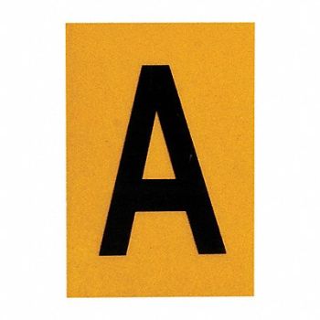 BRADY Letter Label 1in.H Character PK25, 20TC82