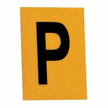 BRADY Letter Label 1in.H Character PK25, 20TC86