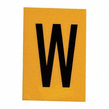 BRADY Letter Label 1in.H Character PK25, 20TC88