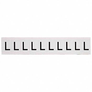 BRADY Letter Label 1-1/2 H 1-1/6 W PK10, 20TD39