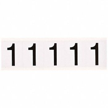 BRADY Number Label 2-1/4 H 1-13/16 W PK5, 20TD40
