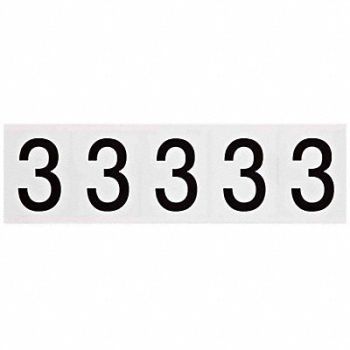 BRADY Number Label 2-1/4 H 1-13/16 W PK5, 20TD42