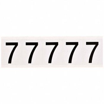BRADY Number Label 2-1/4 H 1-13/16 W PK5, 20TD46