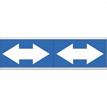 BRADY Pipe Marker 2 1/4in H 7in W, 20TG08