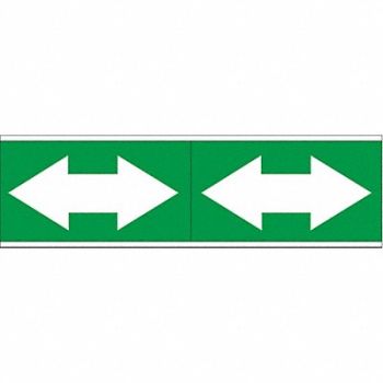 BRADY Pipe Marker 2 1/4in H 7in W, 20TG09