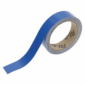 BRADY Pipe Marking Tape Blue 1in W 30ft Roll L, 20TG90