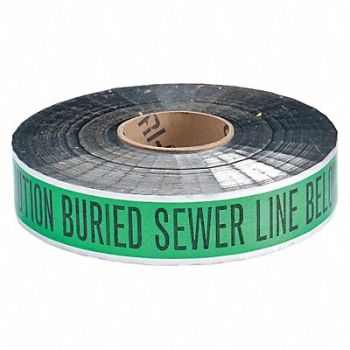 BRADY Detectable Underground Tape 1000 ft., 20TK99