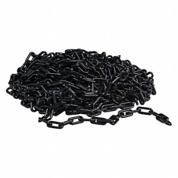 BRADY Plastic Chain 2 In x 100 ft Black, 20TL19