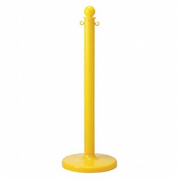 BRADY Barrier Post 40 in H Yellow, 20TL21