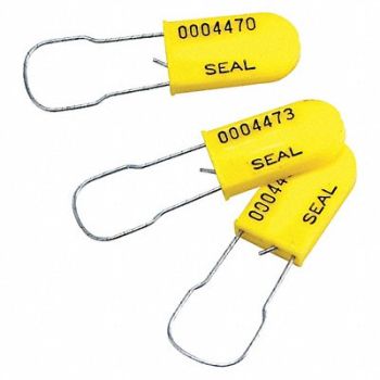 BRADY Padlock Seal Polypropylene PK100, 20TL29