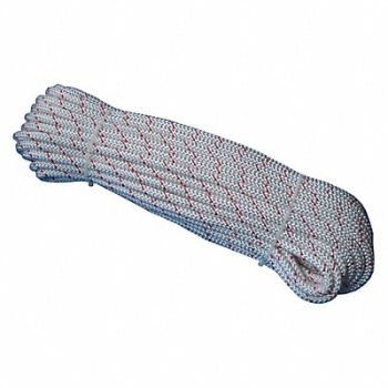 GRAINGER APPROVED Climbing Rope 1/2 in x 150 ft 12 Strand, 20TL47