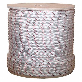 GRAINGER APPROVED Climbing Rope 1/2 in x 600 ft 12 Strand, 20TL48