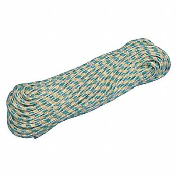 GRAINGER APPROVED Climbing Rope 1/2 in x 150 ft 16 Strand, 20TL52