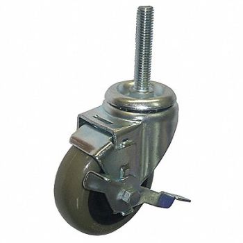 GRAINGER APPROVED NSF-Listed Sanitary Threaded Stem Caster, 20TM23
