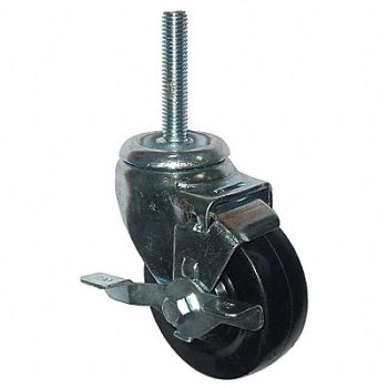 GRAINGER APPROVED NSF-Listed Sanitary Threaded Stem Caster, 20TM31