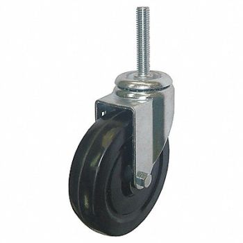 GRAINGER APPROVED NSF-Listed Sanitary Threaded Stem Caster, 20TM35