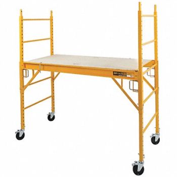 METALTECH Scaffold Tower 74-3/4inLx29-3/4inWx75inH, 20TN25