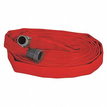 ARMTEX Fire Hose 100 ft Red Rubber, 53KA80