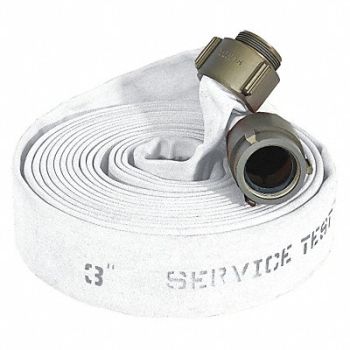 JAFLINE HD Fire Hose 100 ft White Polyester, 20TP21