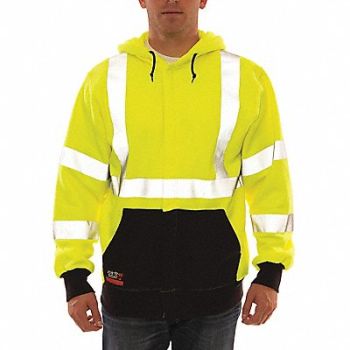 TINGLEY FR Hooded Sweatshirt Yellow/Black L, 20TP33