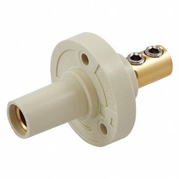 HUBBELL Receptacle White Female Double Set, 20TP73