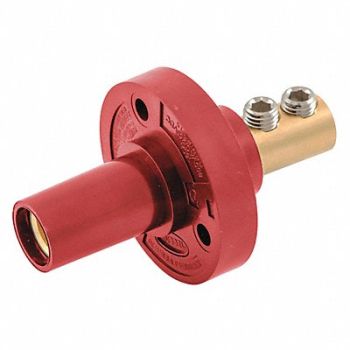 HUBBELL Receptacle Red Female 150AC/DC 8-2, 20TP74