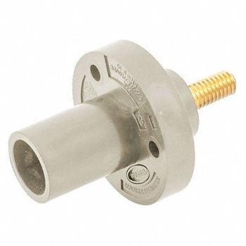 HUBBELL Receptacle White Male Stud Series 15, 20TP78
