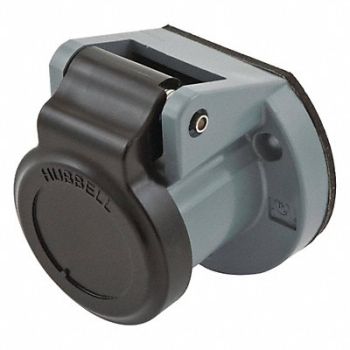 HUBBELL Single Pole Connector Weather Cover Blck, 20TP97