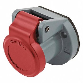 HUBBELL Single Pole Connector Weather Cover Red, 20TP99