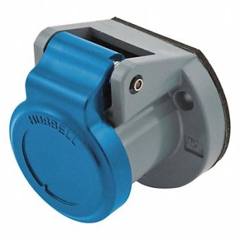 HUBBELL Single Pole Connector Weather Cover Blue, 20TR01