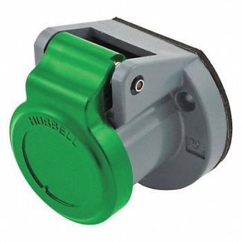 HUBBELL Single Pole Connector Weather Cover Grn, 20TR02