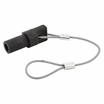 HUBBELL Single Pole Connector Protective Cap Blk, 20TR03