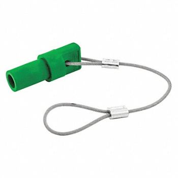 HUBBELL Single Pole Connector Protective Cap Grn, 20TR07