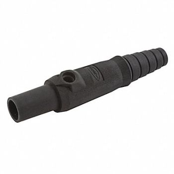HUBBELL Single Pole Connector Female Black, 20TR37