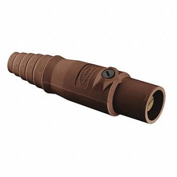 HUBBELL Connector 3R 4X 12 Single Pin Brwn, 20TR49