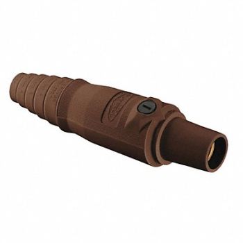 HUBBELL Connector 3R 4X 12 Single Pin Brwn, 20TR52
