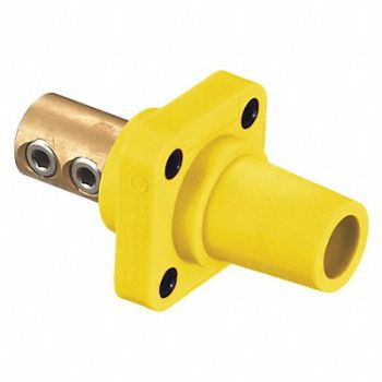HUBBELL Receptacle 4 to 4/0 Female Ylw Taper, 20TR66