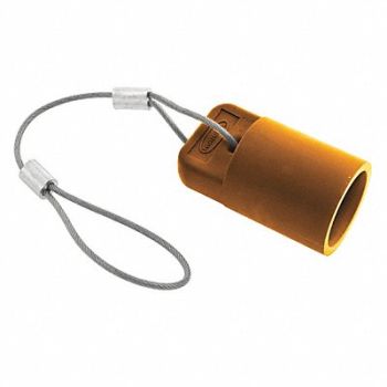 HUBBELL Single Pole Connector Cover Female Org, 20TR74