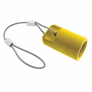 HUBBELL Single Pole Connector Cover Female Ylw, 20TR75