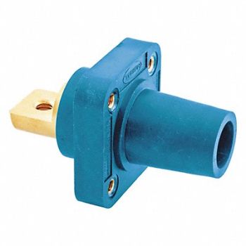 HUBBELL Receptacle Blue Female Taper Nose Double, 20TR78