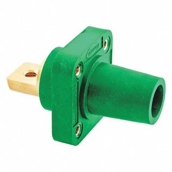 HUBBELL Receptacle Grn Female Taper Double Set, 20TR80