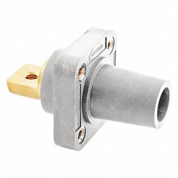 HUBBELL Receptacle Wht Female Taper Double Set, 20TR83