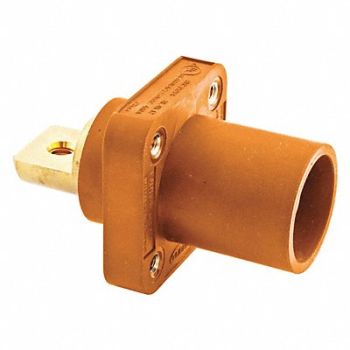 HUBBELL Receptacle Orng Male Double Set Taper, 20TR89