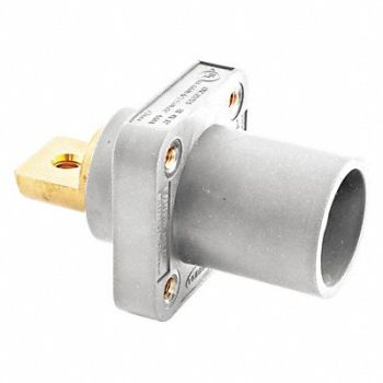 HUBBELL Receptacle Wht Male Double Set Screw, 20TR91
