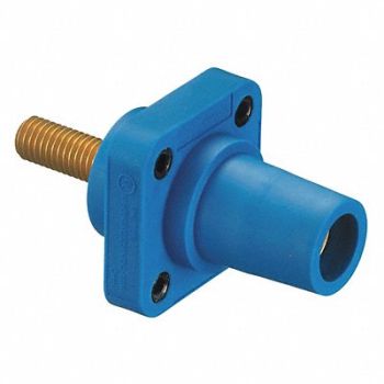 HUBBELL Receptacle Blue Female Stud Taper Nose, 20TR94