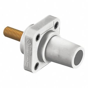 HUBBELL Receptacle Wht Female Taper Sud Ser 16, 20TR99