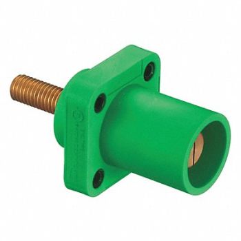 HUBBELL Receptacle Grn Male Taper Nose Ser 16, 20TT05