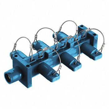 HUBBELL Distribution Block 600VAC/250VDC Blue, 20TT15