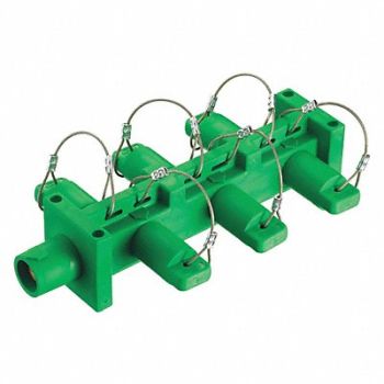 HUBBELL Distribution Block 600VAC/250VDC Grn, 20TT17